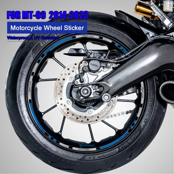 Мотоциклетные наклейки, Светоотражающая 17-дюймовая наклейка на колесо MT 09 2023, Аксессуары для Yamaha MT-09 MT09 2014 2017 2019 2020 2021 2022