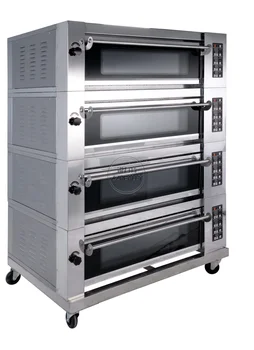 Автоматическое Хлебопекарное оборудование с 4 Палубами и 8 лотками, Печь для выпечки хлеба, Промышленная Печь для пиццы с Большим Тортом