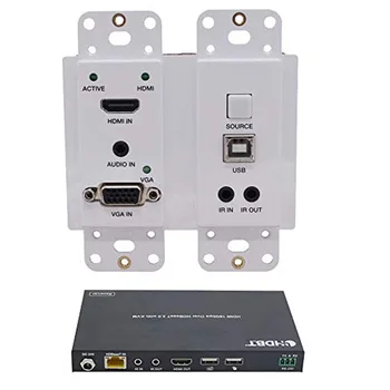 18G HDMI настенный передатчик через CAT5e CAT6 LAN RJ45 Ethernet кабель IR Control Kit
