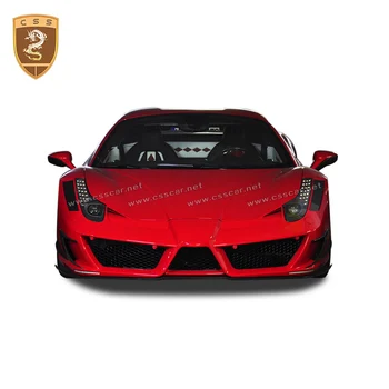 Для Ferrari 458 2010-2015 Половина Углеродного Волокна MSY Стиль Крыло Передний Задний Бампер Спойлер Боковые Юбки Обвес Автомобильные Аксессуары