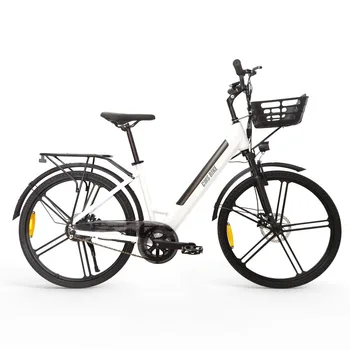 Электрический велосипед для одного человека 27,5 дюймов с двойными передними и задними дисковыми тормозами, длительным запасом хода и тремя режимами езды