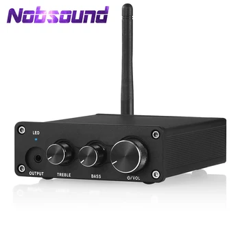 Цифровой интегрированный усилитель Nobsound Mini Bluetooth 5.0 MM Phono Turntable Amplifier Домашний стереоусилитель для наушников 105 Вт + 105 Вт
