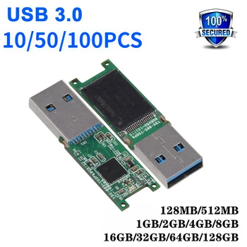 оптовая продажа 10/50/100 шт Быстрый UDP USB 3.0 чип флэш-памяти 4G 8GB 16G 32G 64GB 128GB U диск полуфабрикатный чип флешка Завод