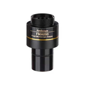 Уменьшающий объектив 0.5X C-mount для камер серии MU -AmScope поставляет уменьшающий объектив 0.5 X C-mount для камер серии MU