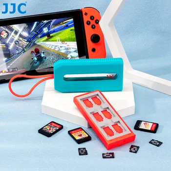 JJC 18 Слотов Футляр для игровых карт Держатель Кошелек Для Nintendo Switch Портативная карта Micro SD TF с жестким корпусом Коробка microsd Аксессуары