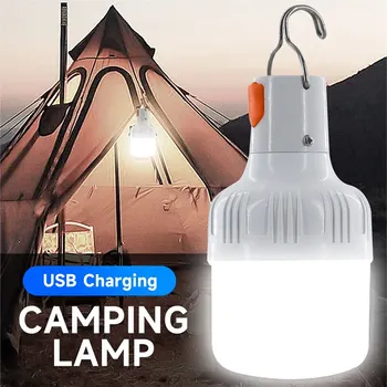 Перезаряжаемая светодиодная лампа для кемпинга Наружные подвесные светильники для палатки Идеально подходят для кемпинга, рыбалки, аварийного освещения