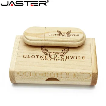 JASTER (бесплатный логотип на заказ) деревянный USB + упаковочная коробка usb флэш-накопитель pendrive 4 ГБ 8 ГБ 16 ГБ 32 ГБ 64 ГБ фотография свадебный подарок