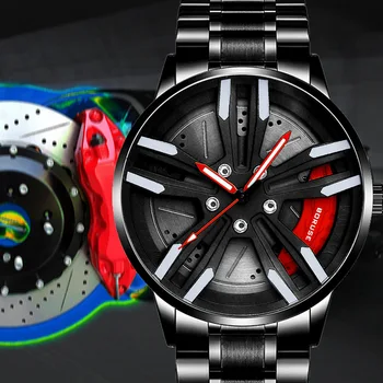 Модные Брендовые Мужские Спортивные Кварцевые часы для гонок F1 Ferrary, Светящиеся Водонепроницаемые Ручные Часы, Роскошные Мужские Немеханические Часы