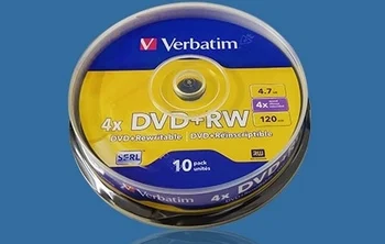 Оптовая продажа 10шт Дисков DVD + RW Перезаписываемые диски DVD RW 4,7 ГБ 4X