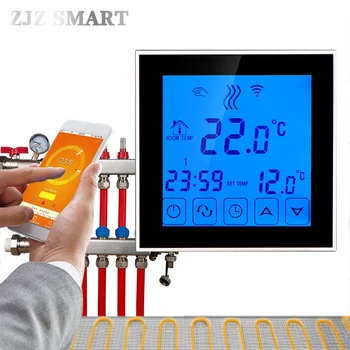 умный дом Wifi Программируемое приложение интеллектуальный Термостат нагрева воды Регулятор температуры Переключатель Контроллер для горячего пола